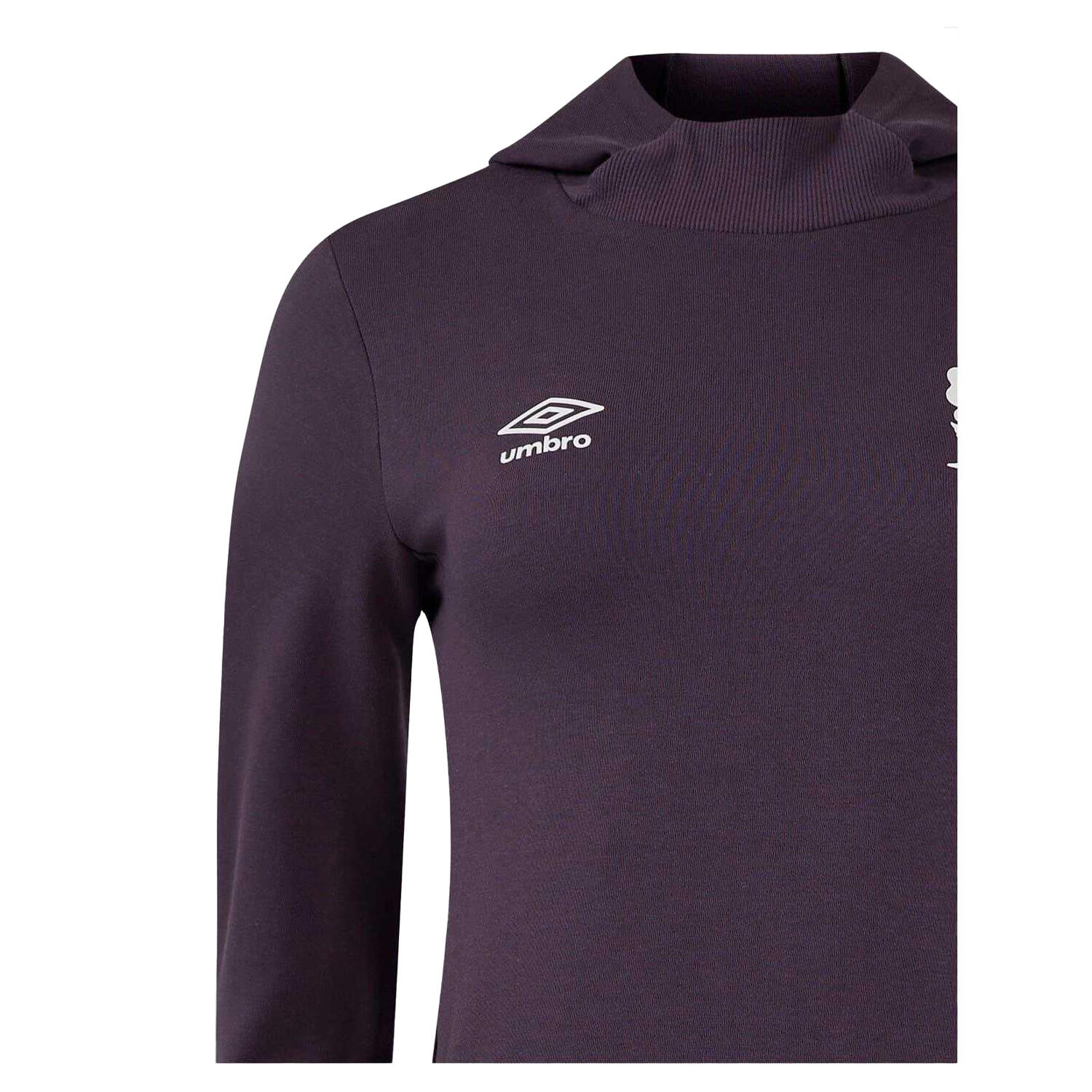 Mens 2024 England Rugby LongSleeved Hoodie (Nightshade) 3/4