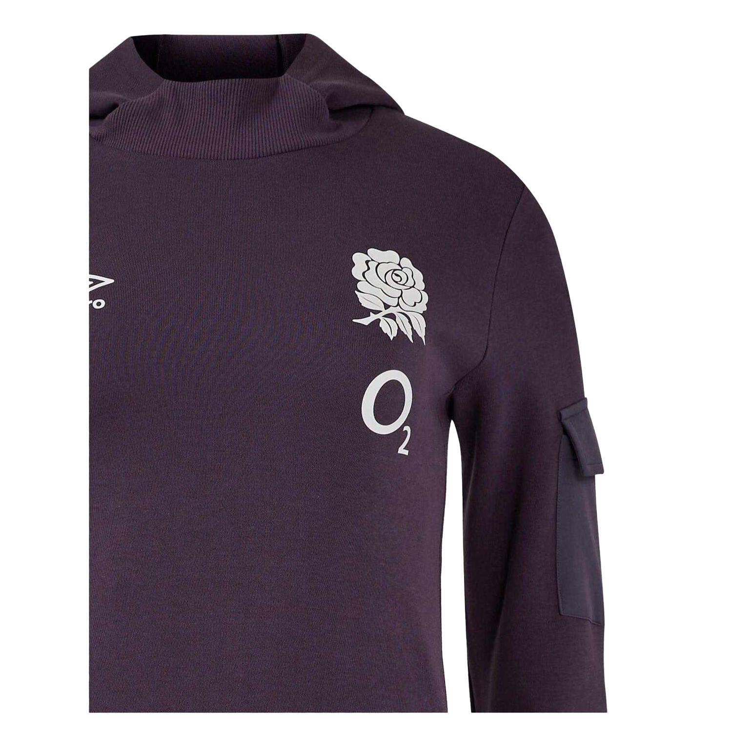 Mens 2024 England Rugby LongSleeved Hoodie (Nightshade) 4/4