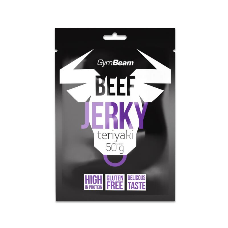 Suszona wołowina Beef Jerky GymBeam 50 g teriyaki