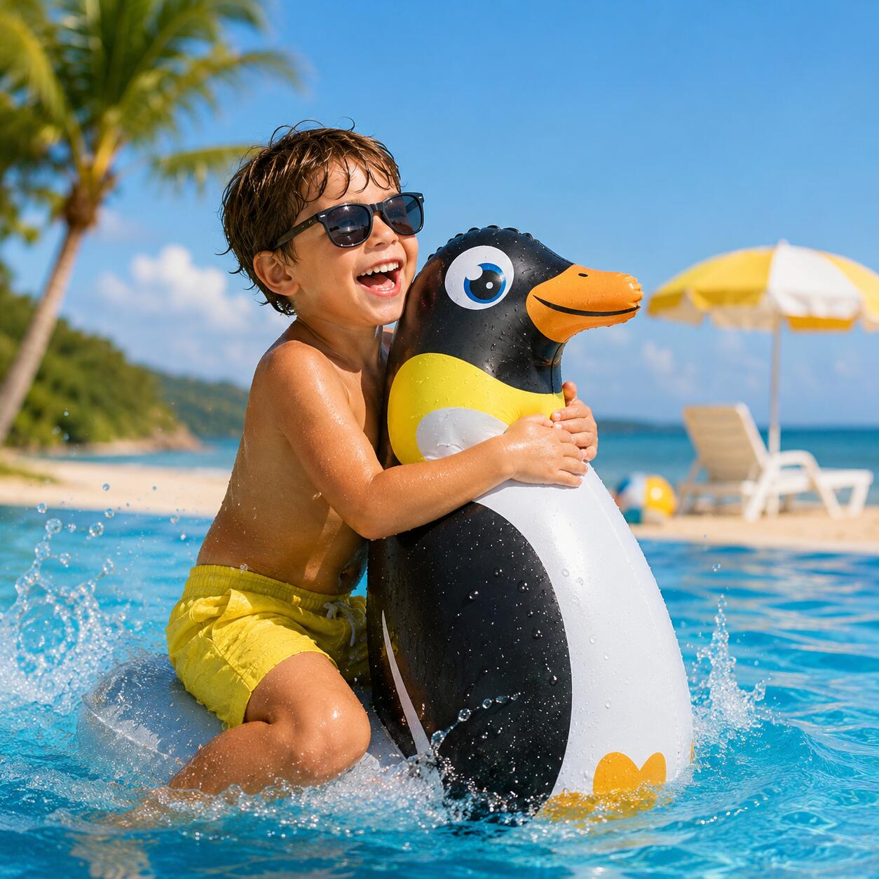 Figura Hinchable Tentetieso PVC para Niños Playa y Piscina 3 Modelos a Elegir +3 2/2