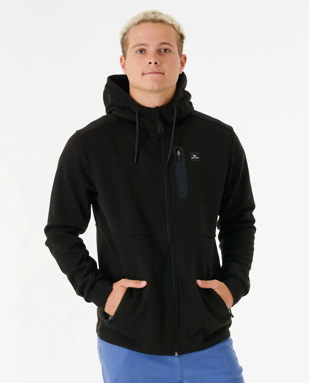 Rip Curl Anti Series Departed ZIP Thru - Black 2/7