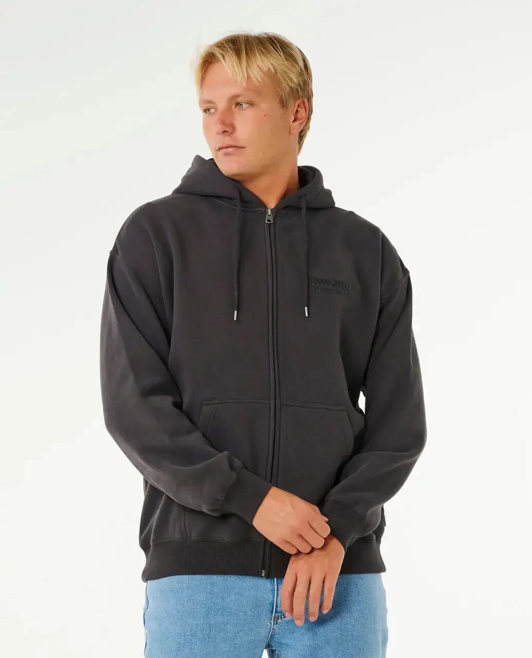 Rip Curl Surf Puff ZIP Thru - Washed Black 4/7
