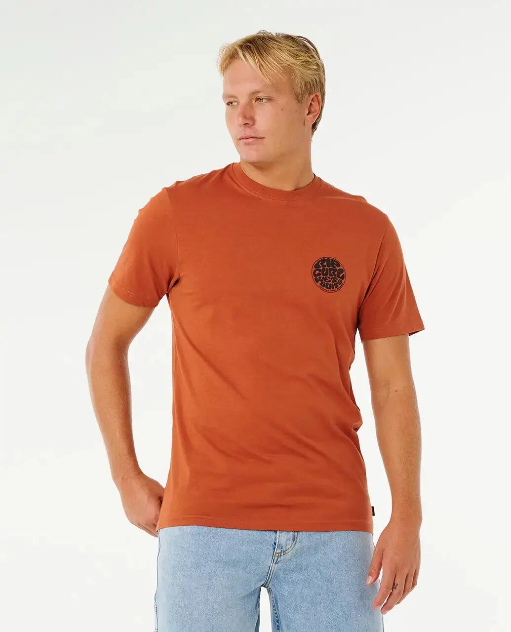 Rip Curl Wettie Passage Icon TEE - Baked Clay 6/7