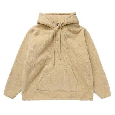Mystic loft hood sweat - pale khaki