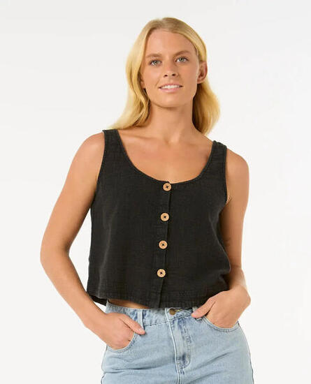 Rip Curl Classic Surf Tank II - Washed Black