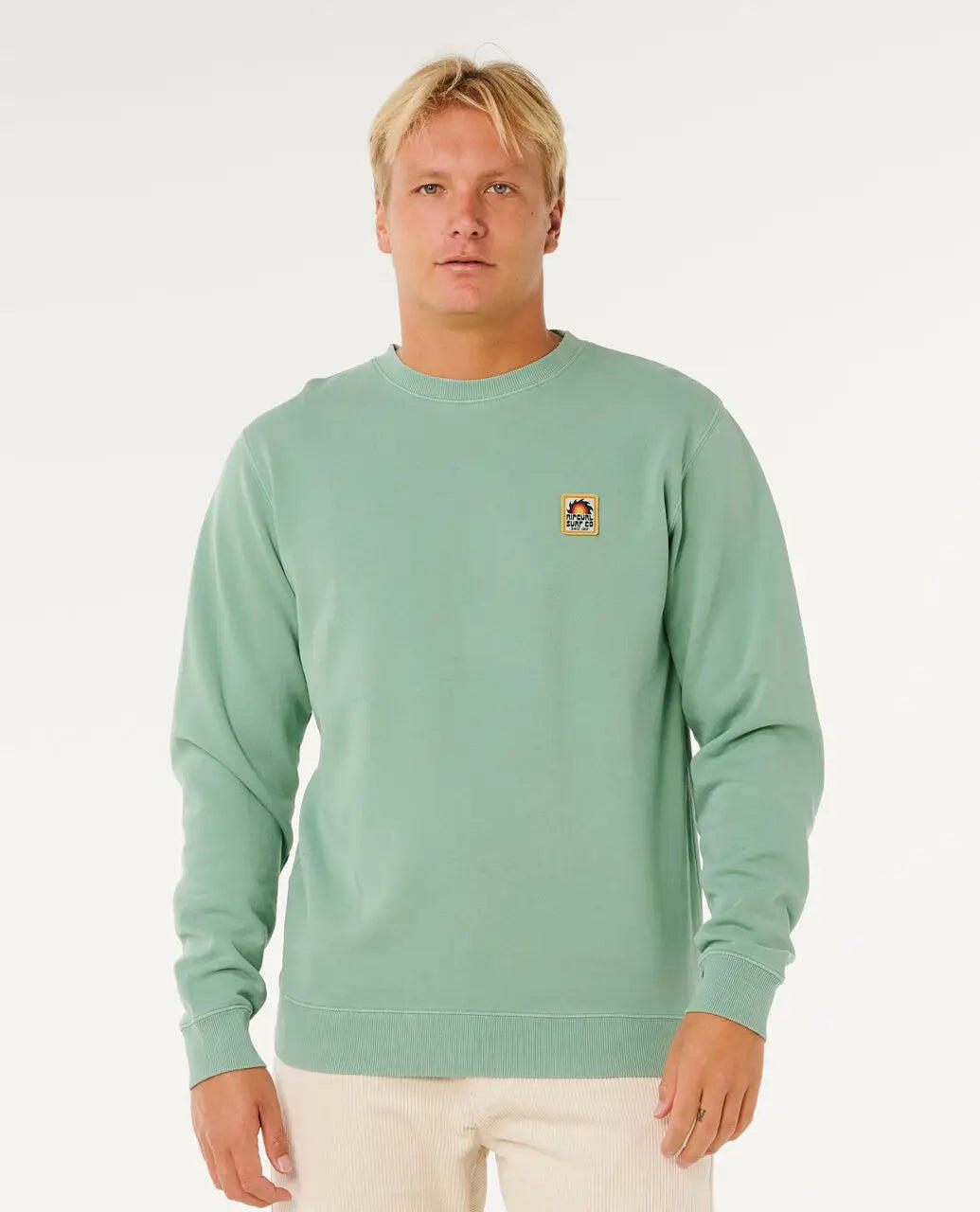Rip Curl Pacific Rinse Patch Crew - Aloe 6/7