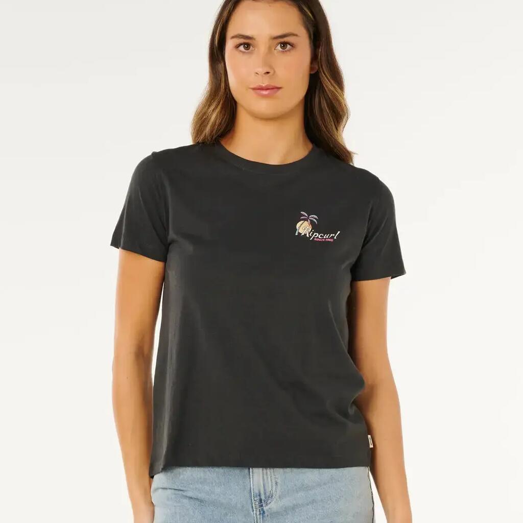 Rip Curl Tide Line Standard TEE - Washed Black