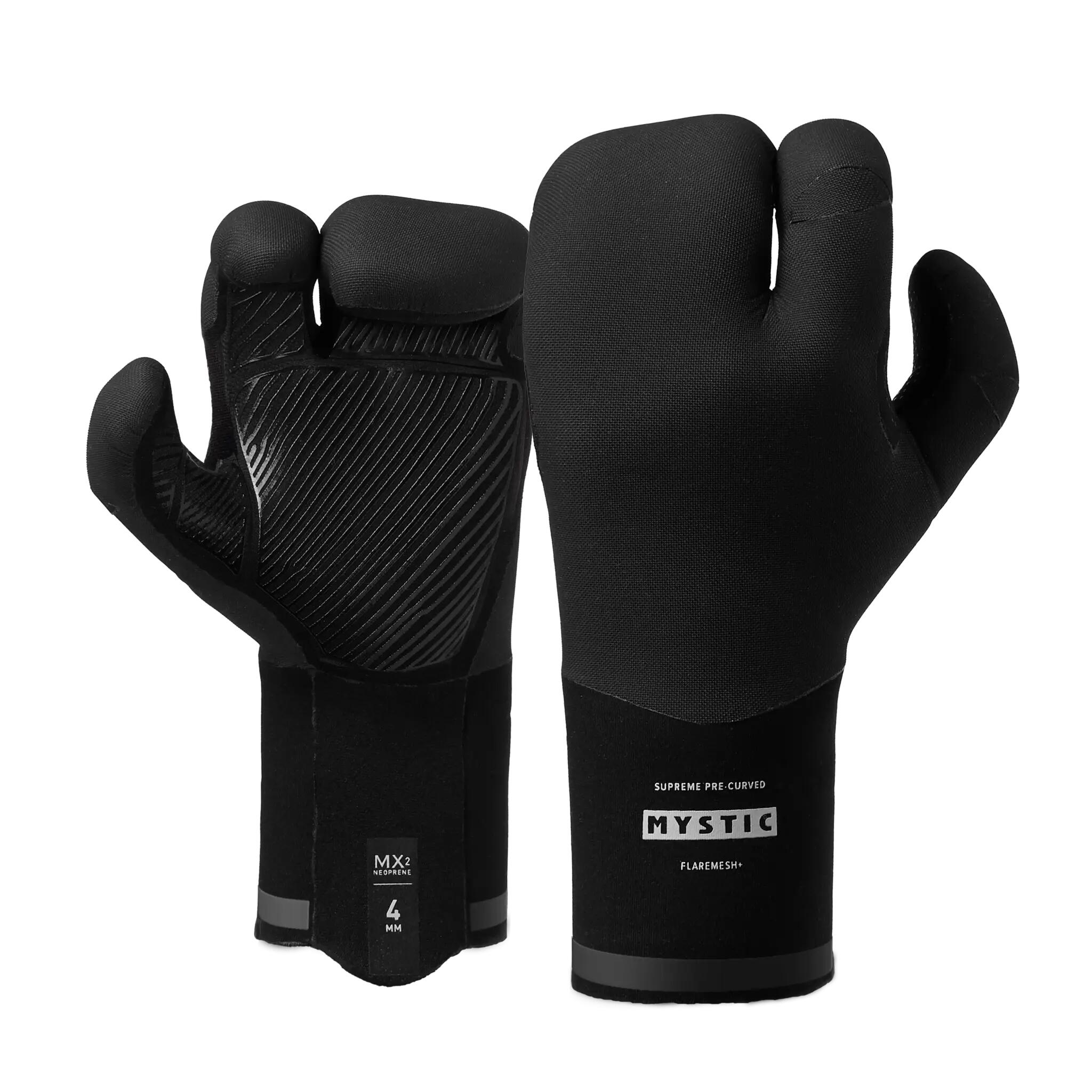 Mystic Supreme Glove 4mm Lobster - Black 2/7