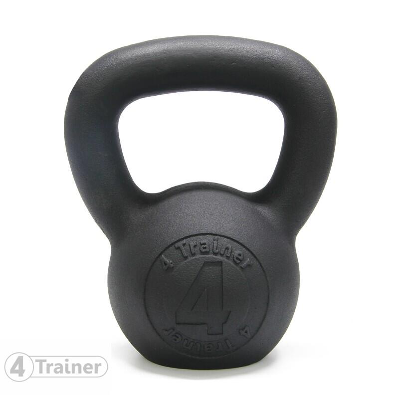 Kettlebell 12KG - BL4CK IRON - 4TRAINER