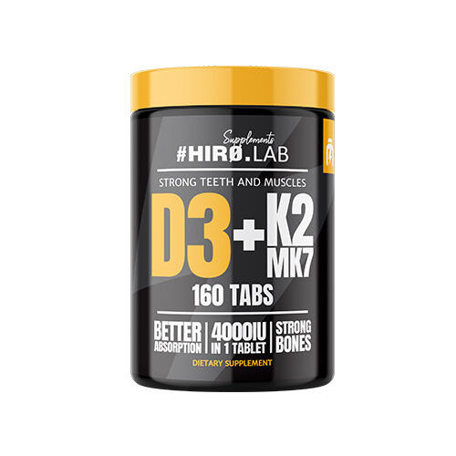 Hiro Lab Vitamin D3 4000IU + K2 MK7 160 Tabs