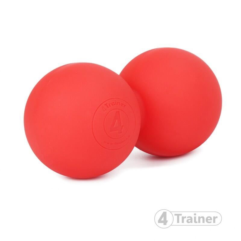 Double Balle de Massage Lacrosse - Rouge - 4TRAINER