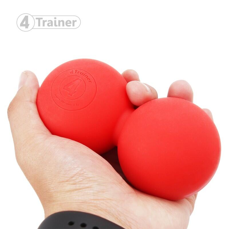 Double Balle de Massage Lacrosse - Rouge - 4TRAINER