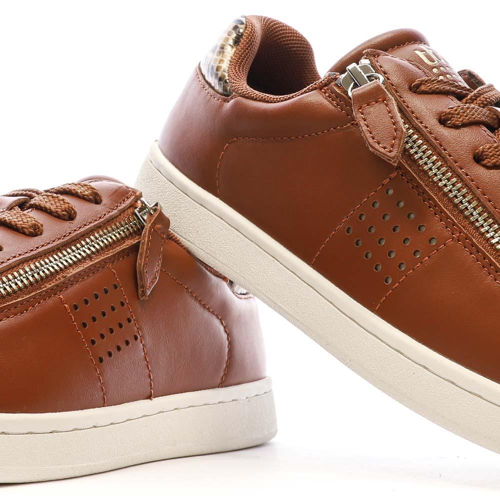 Baskets zippées Femme - LORAZIP Cognac 7/7