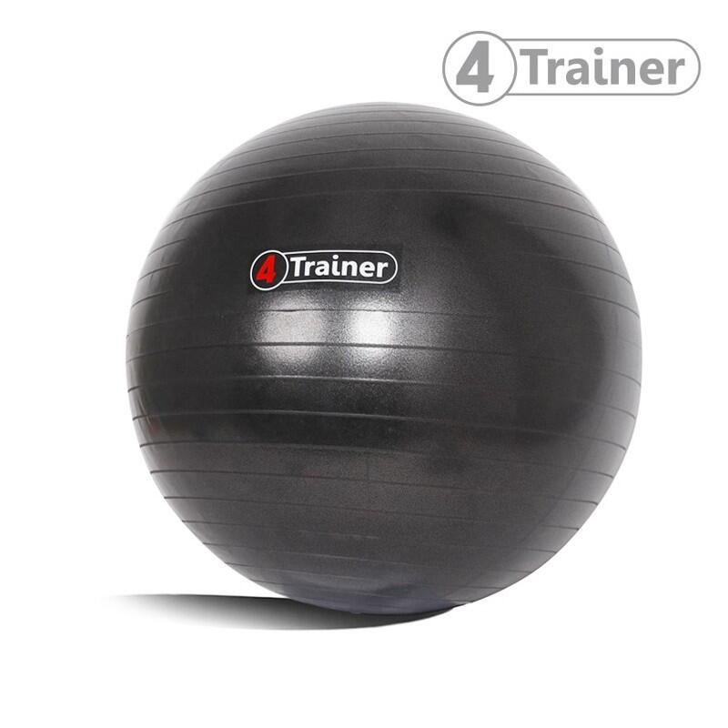 Ballon Suisse - Noir 65cm - Anti Éclatement - 4TRAINER