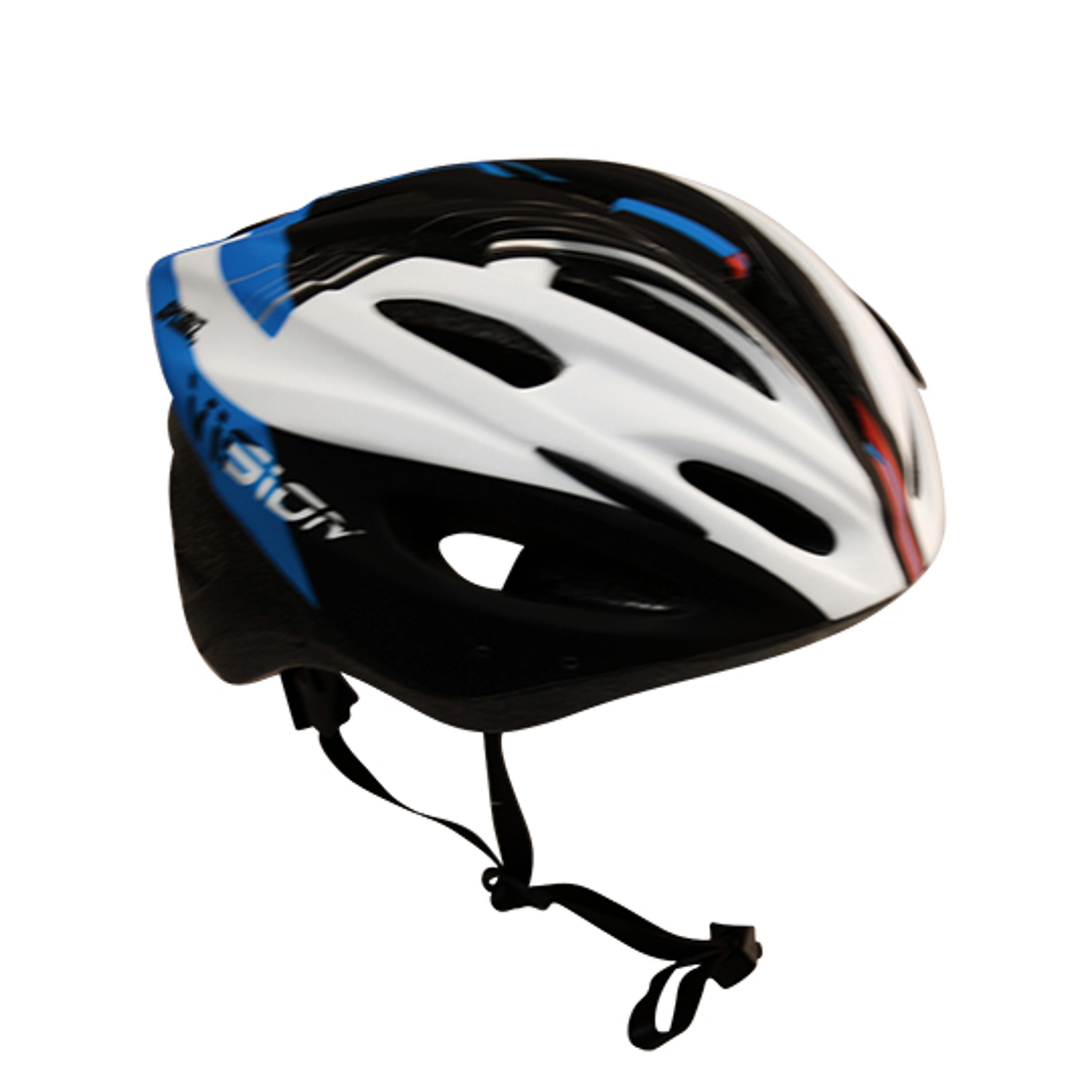 Casque de vélo Optimiz pour adultes - Bleu/Blanc 2/7