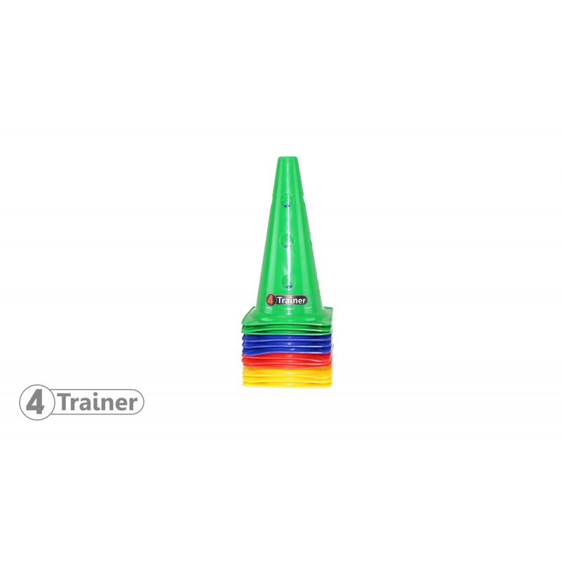 Balise x4  Multicolore - 30cm - Percée 12 Trous - 4TRAINER