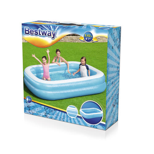 Piscina gonflabila, dreptunghiulara, 269x175x51 cm, Bestway Family