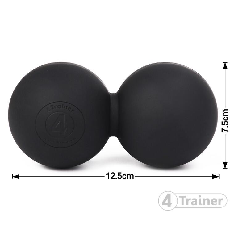 Double Balle de Massage Lacrosse - Noir - 4TRAINER