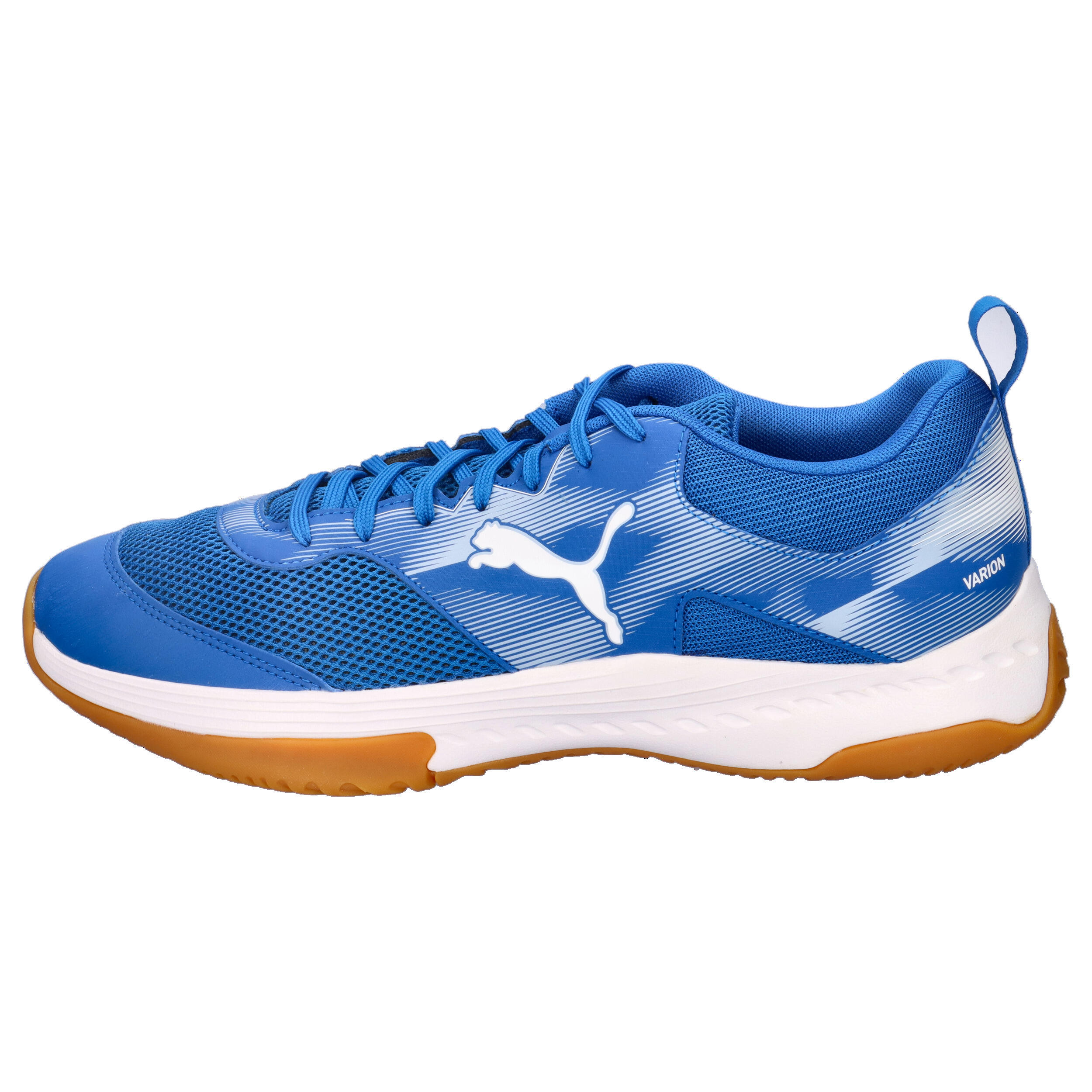 Puma VARION 3 Indoor Unisex Hallenschuhe Sneaker Schnürschuh 109096 03 Blau 10/15