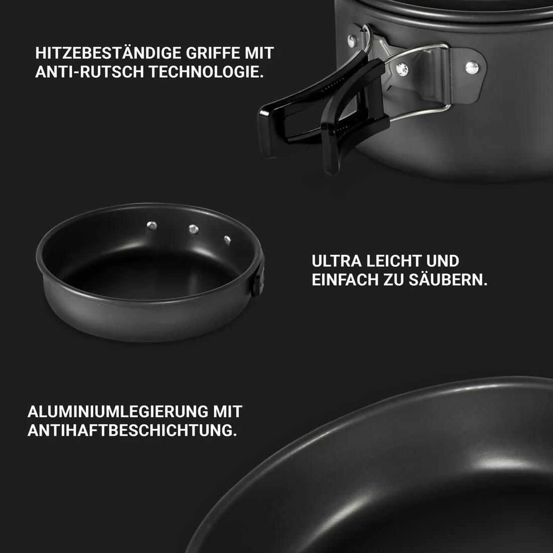 Camping Kochgeschirr Set 4/5