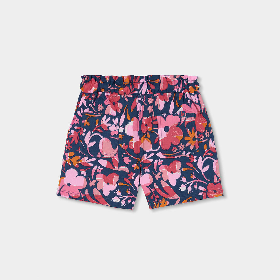 Bermudas con estampado floral para niña 2/4