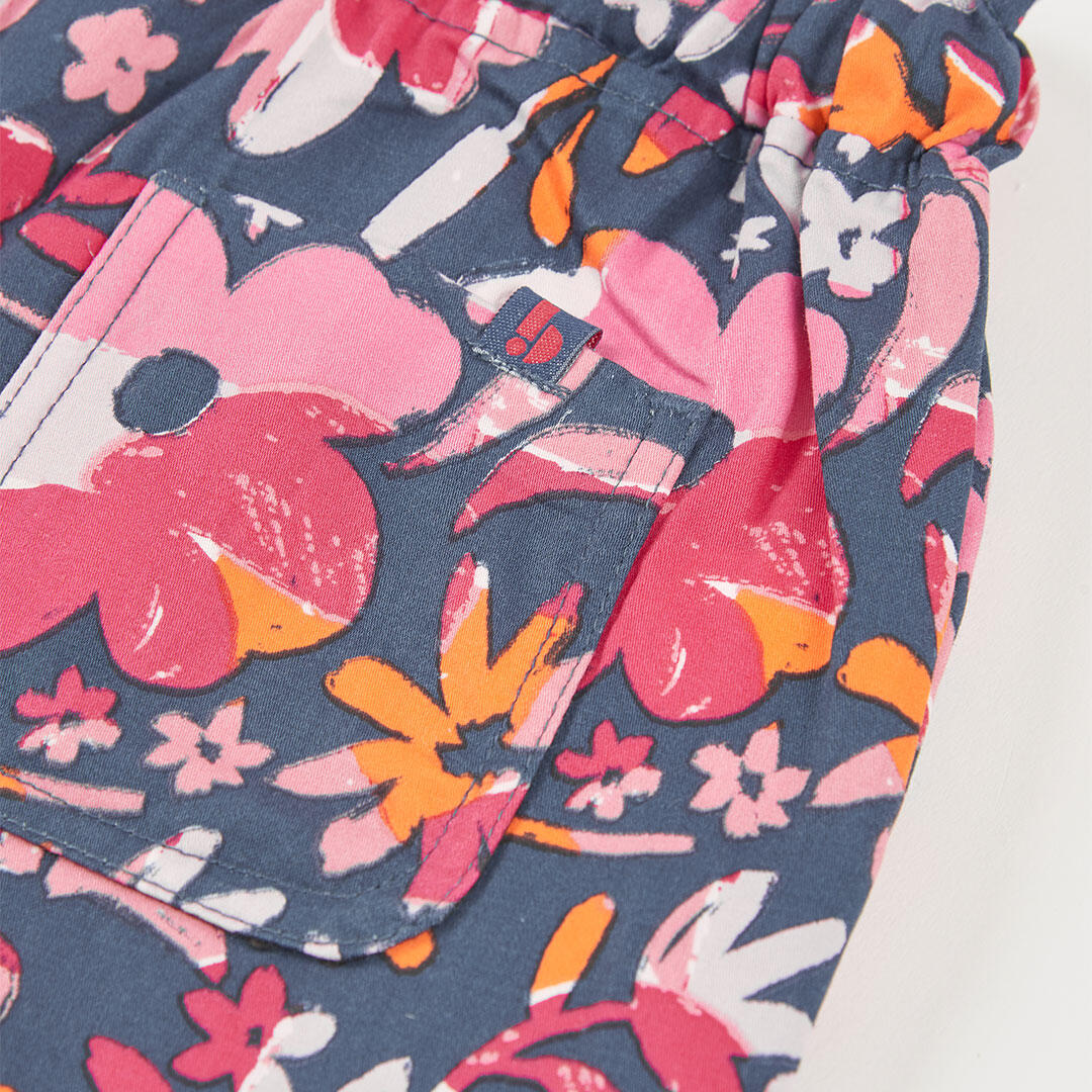 Bermudas con estampado floral para niña 4/4