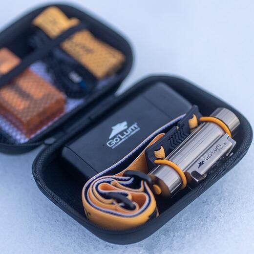 Lampe frontale Piom+2 avec chargeur power bank