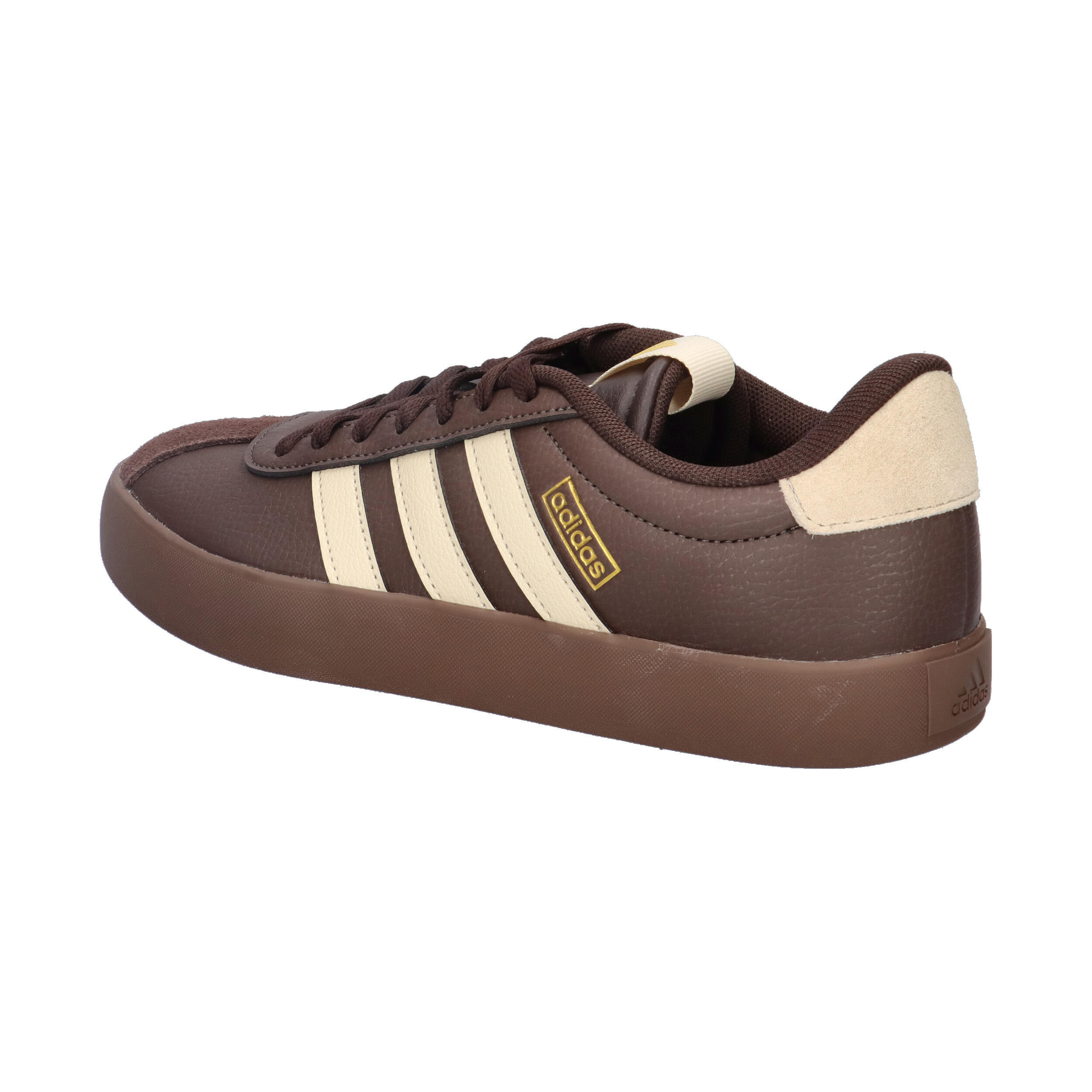 Adidas VL COURT 3.0 Damen Sneaker Schuhe Leder Schnürschuhe KI4574 Brown/Vanilla 11/15