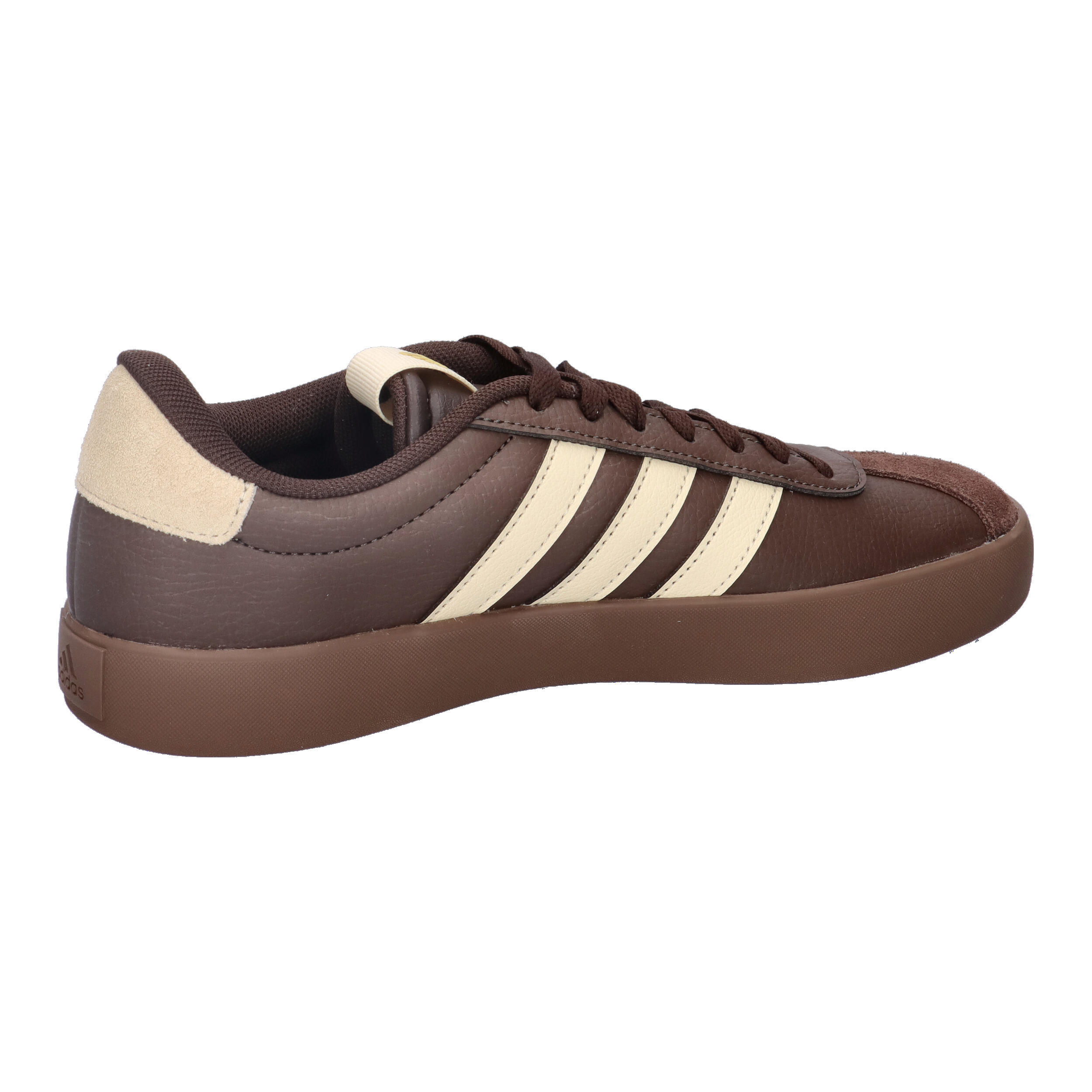 Adidas VL COURT 3.0 Damen Sneaker Schuhe Leder Schnürschuhe KI4574 Brown/Vanilla 15/15