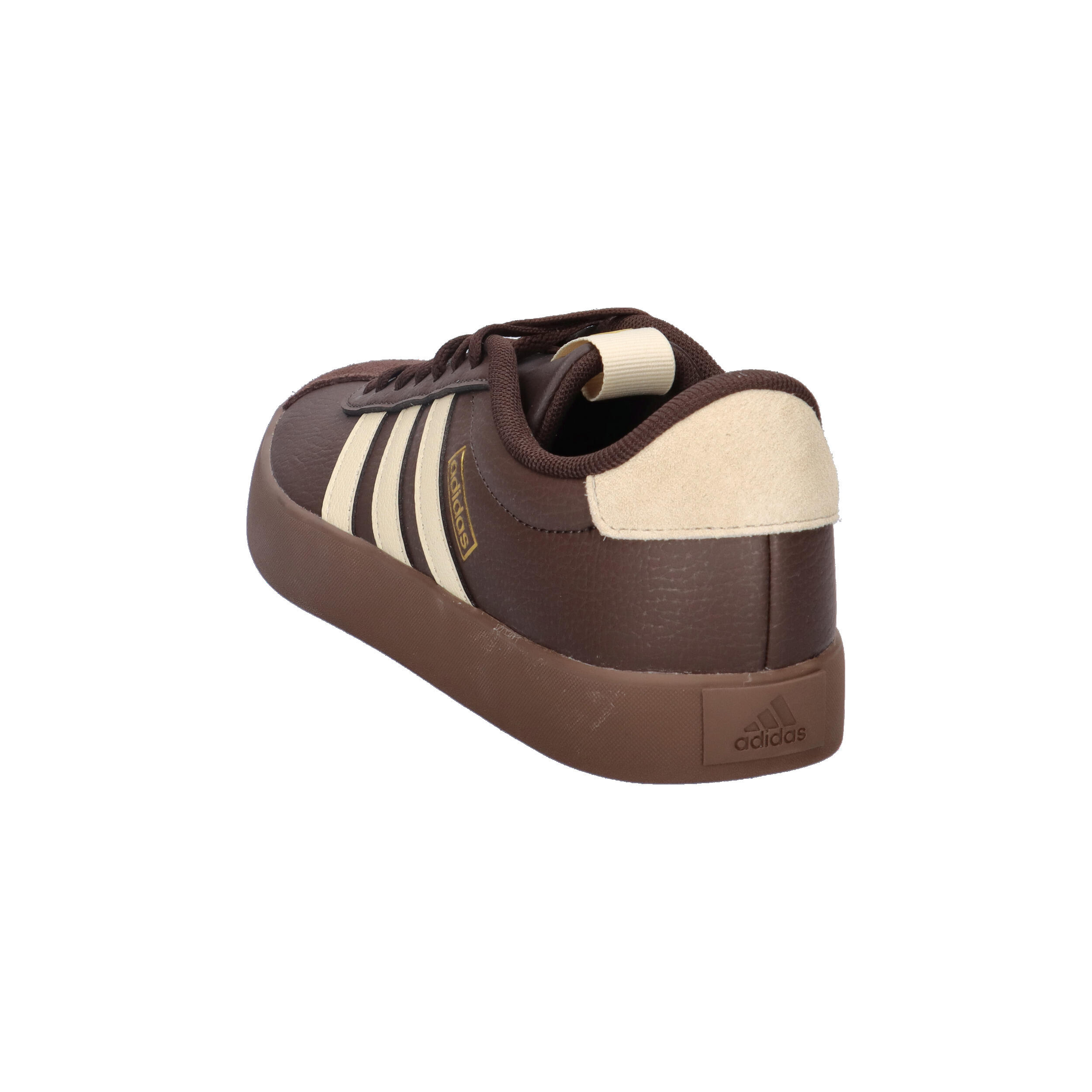 Adidas VL COURT 3.0 Damen Sneaker Schuhe Leder Schnürschuhe KI4574 Brown/Vanilla 12/15