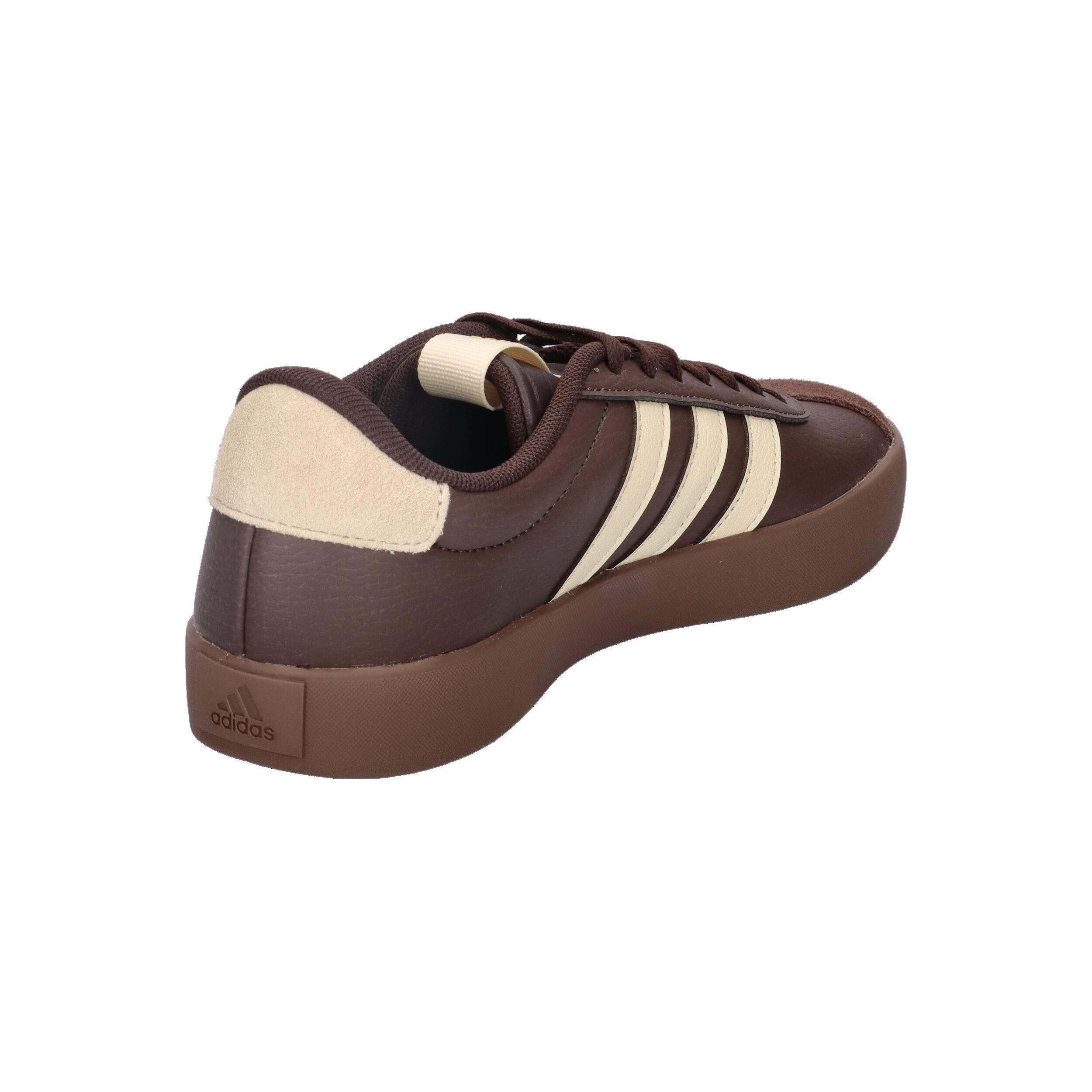 Adidas VL COURT 3.0 Damen Sneaker Schuhe Leder Schnürschuhe KI4574 Brown/Vanilla 14/15