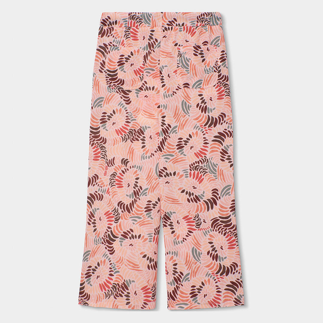 Pantalón estampado de flores de niña 2/4