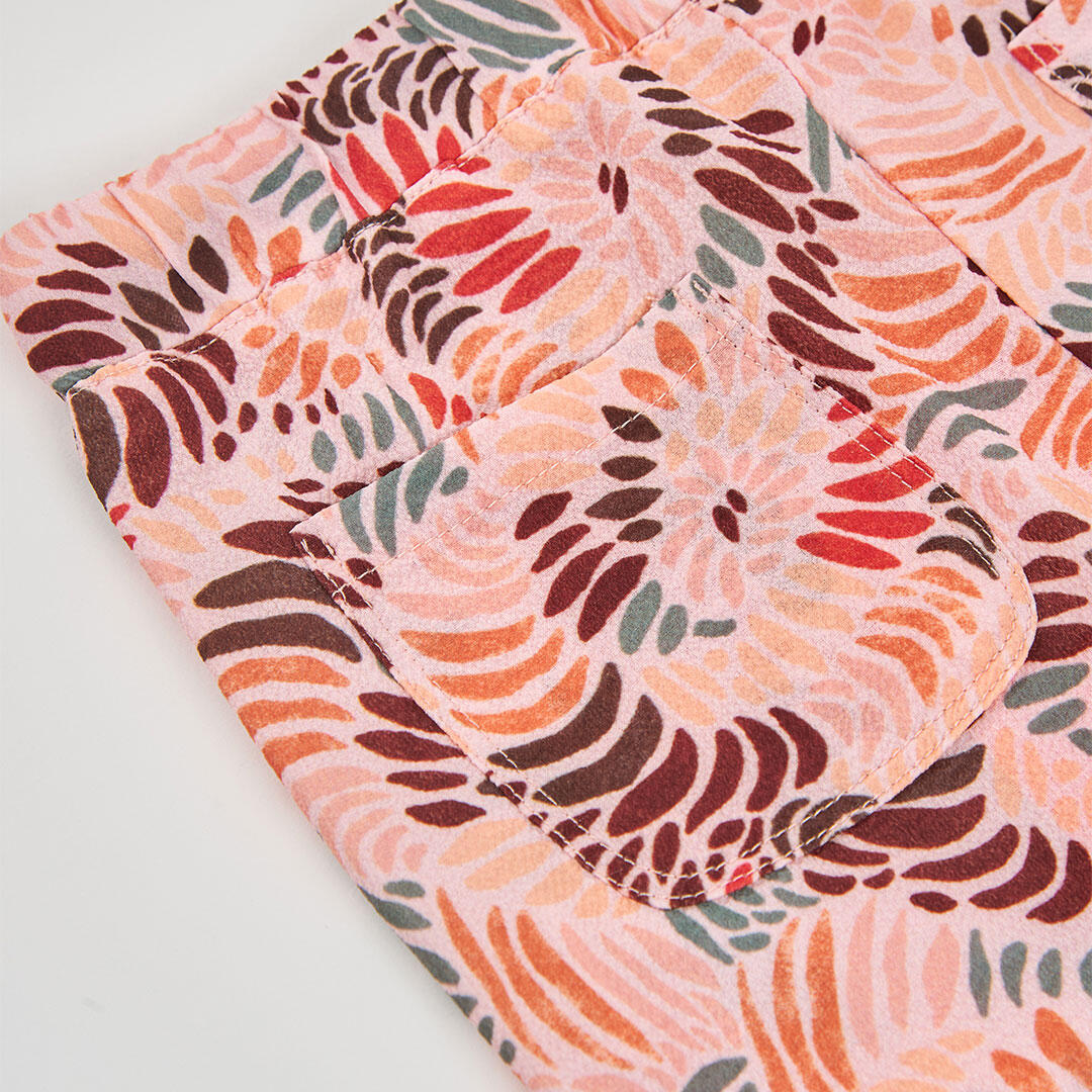 Pantalón estampado de flores de niña 4/4