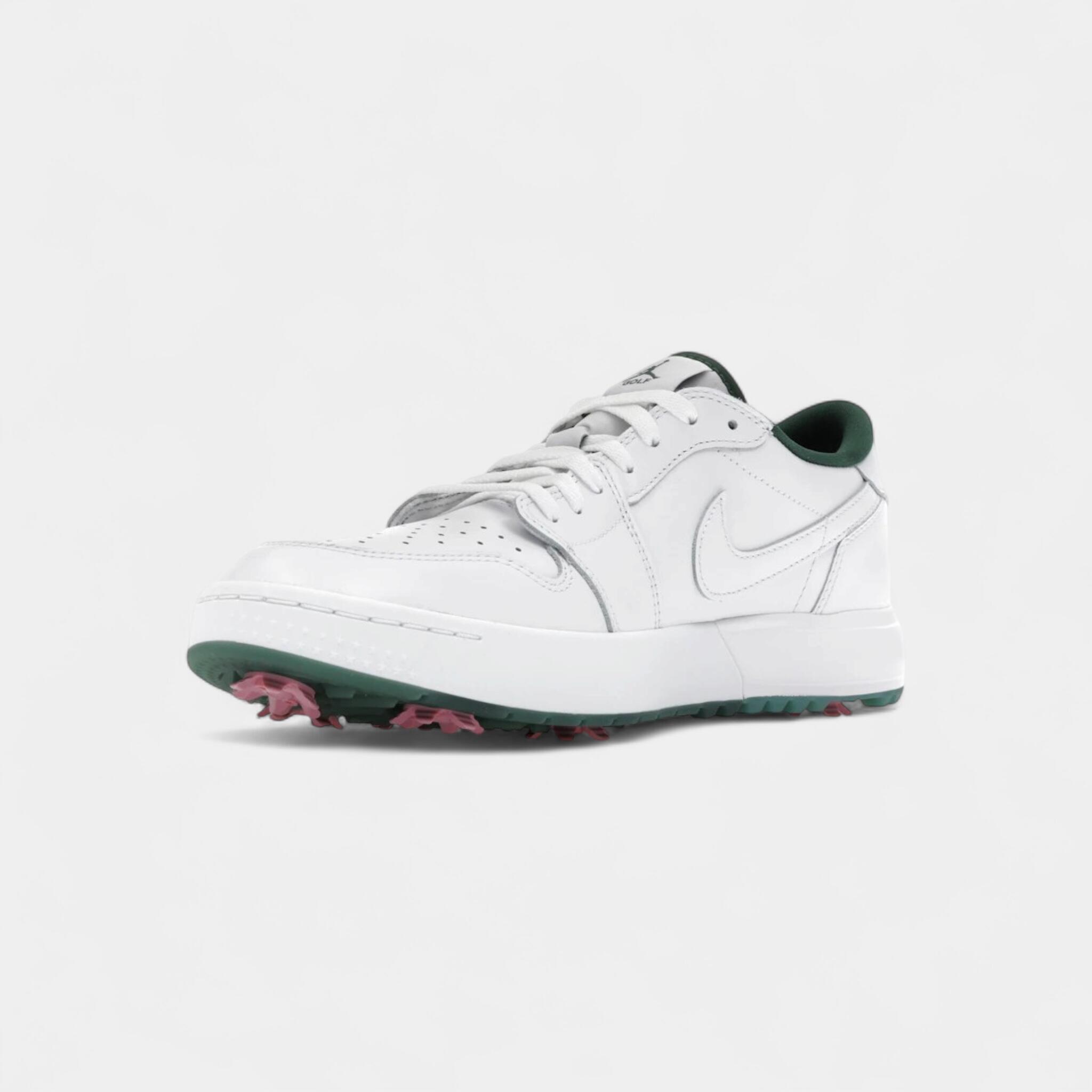 Jordan 1 Low Golf Spiked White Fir Elemental Pink 3/4