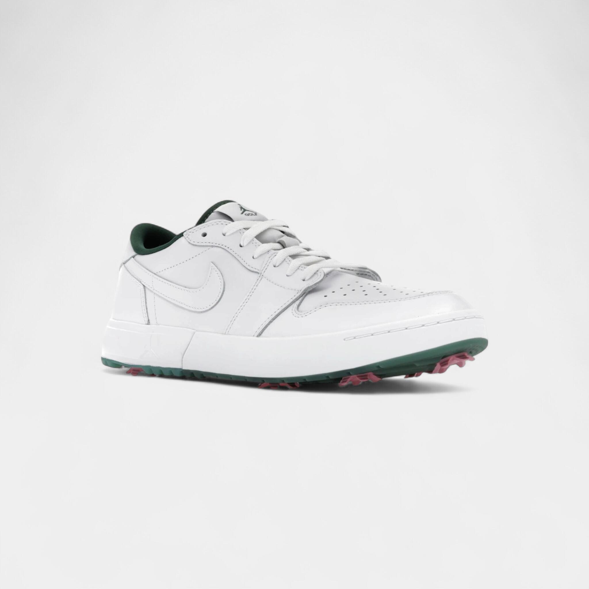Jordan 1 Low Golf Spiked White Fir Elemental Pink 2/4