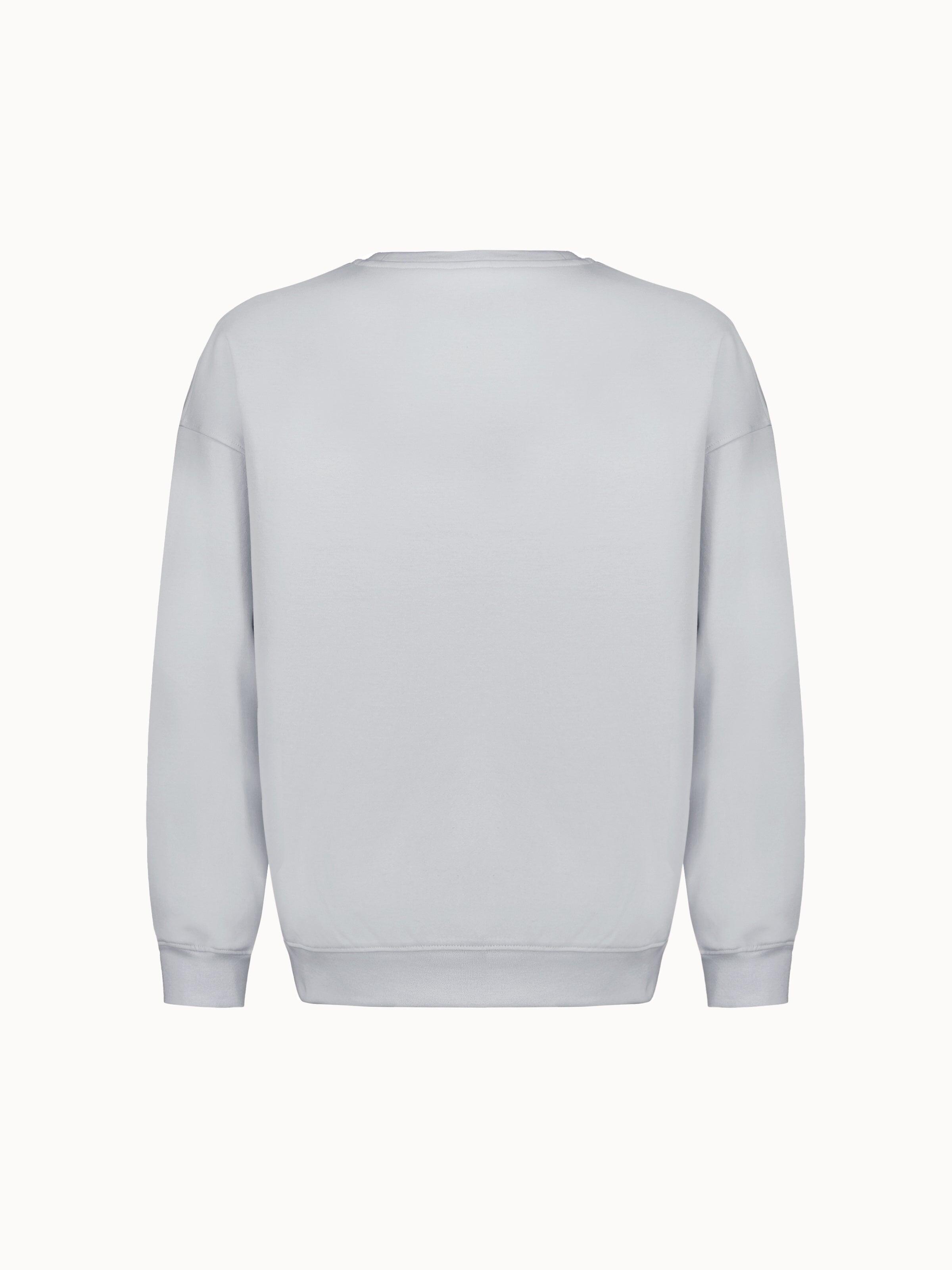 Sweat col rond relax en double face 5/5