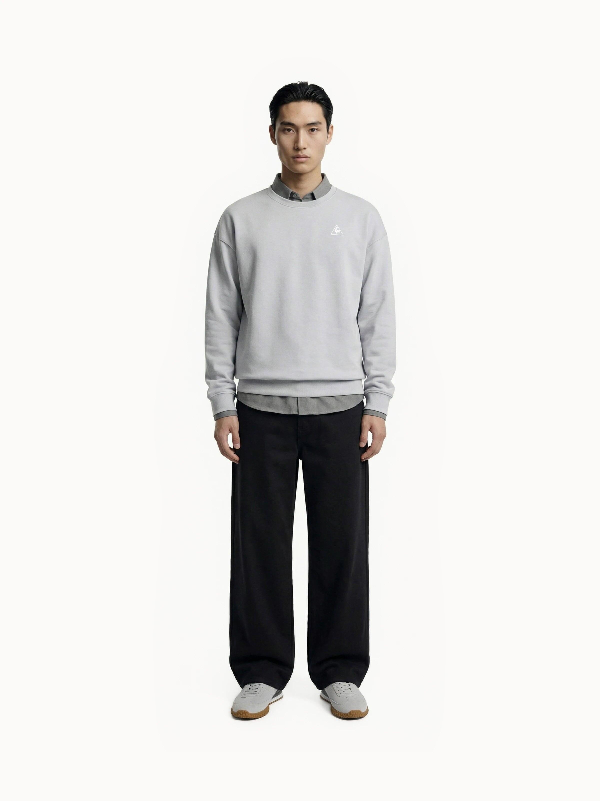 Sweat col rond relax en double face 4/5