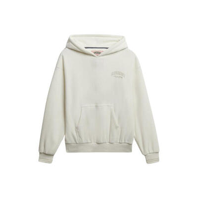 Dames hoodie van velours superdry country club relax