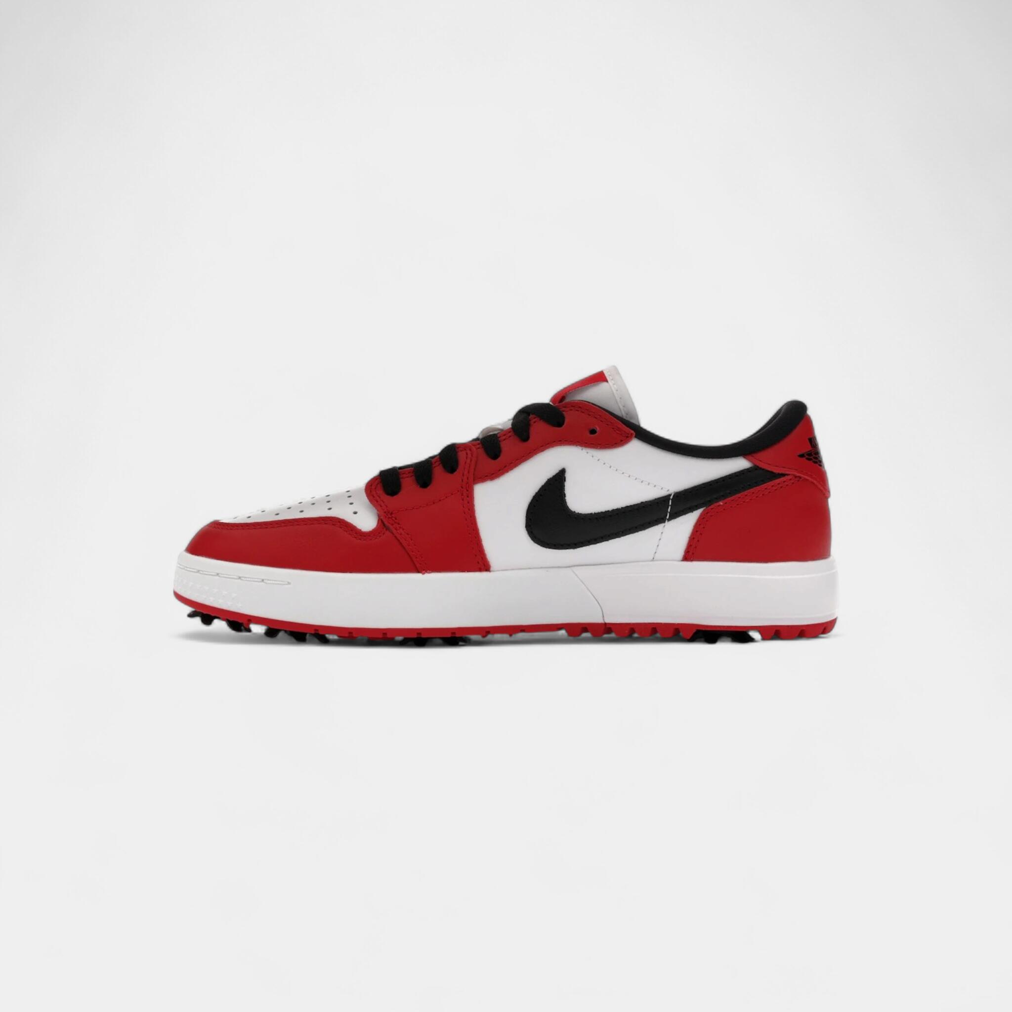 Jordan 1 Low Golf Spiked Varsity Red White Black 4/4