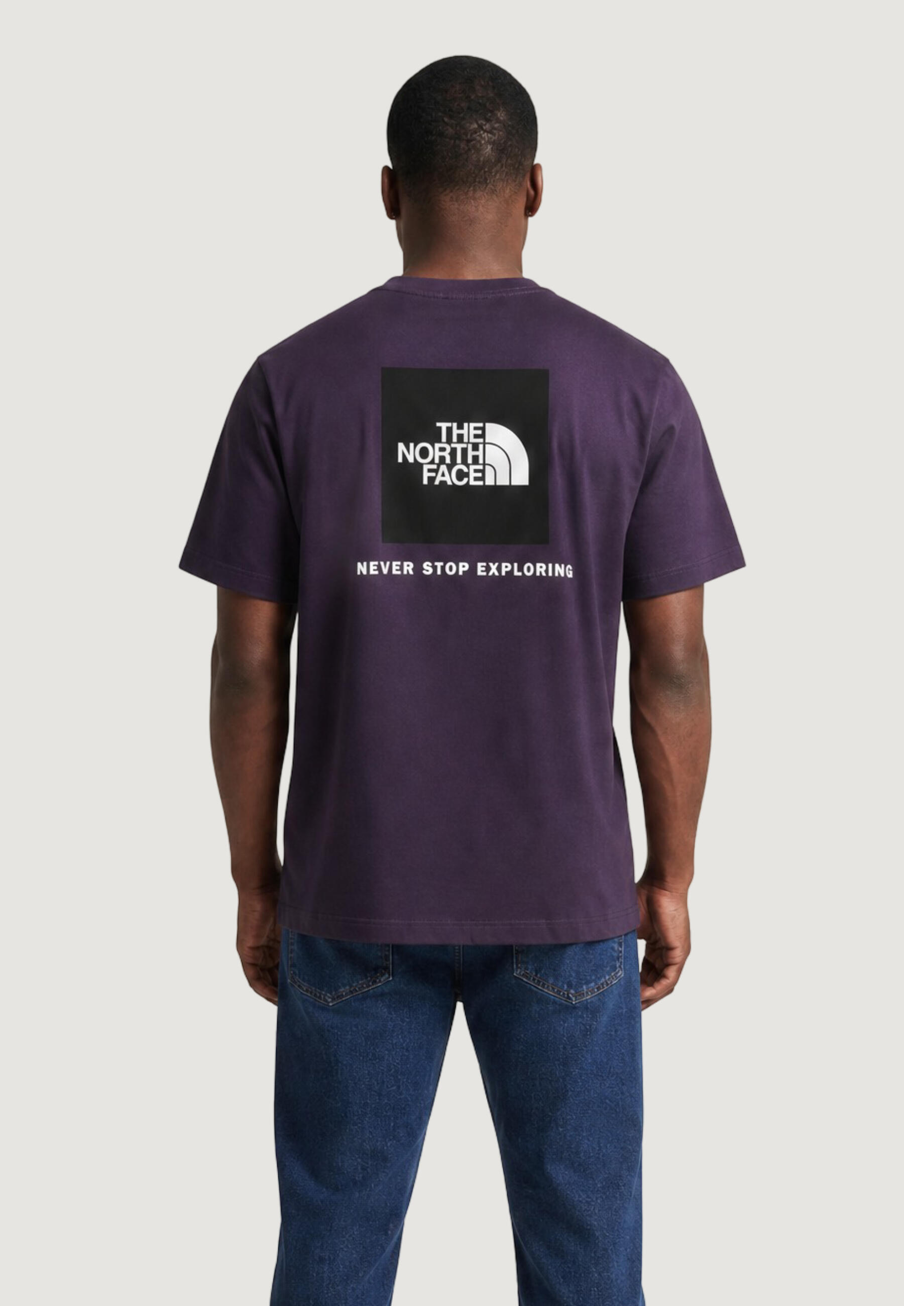 t-shirt crop top M EVOLUTION BOX NSE REGULAR SHORT SLEEVE HOMME violet 2/5
