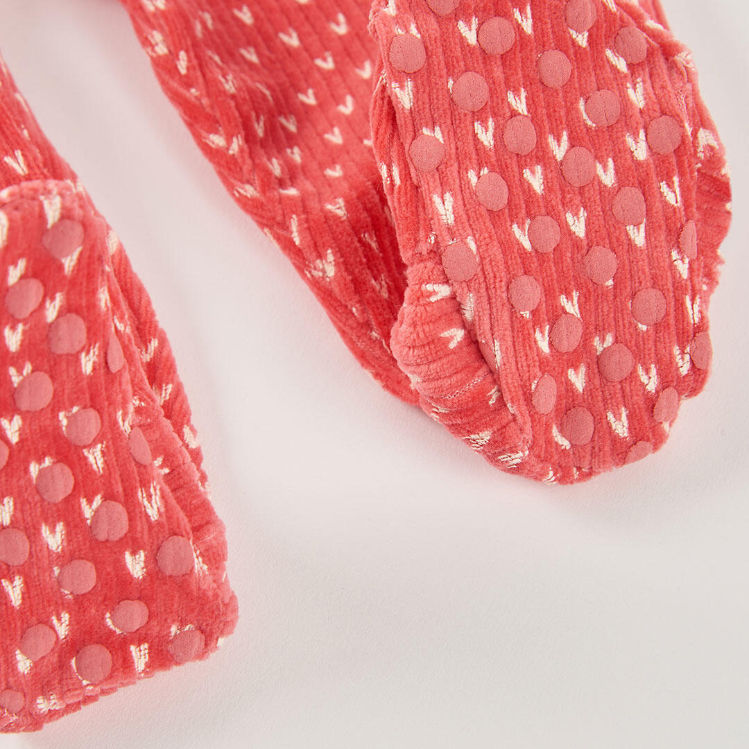 Pelele felpa bebé rojo estampado conejito 4/4