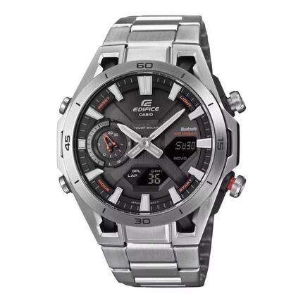 Casio Analoog En Digitaal Horloge Zilverkleurig/Grijs ECB-2300D-1AEF