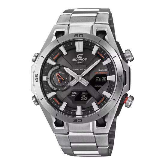 Casio Analoog En Digitaal Horloge Zilverkleurig/Grijs ECB-2300D-1AEF