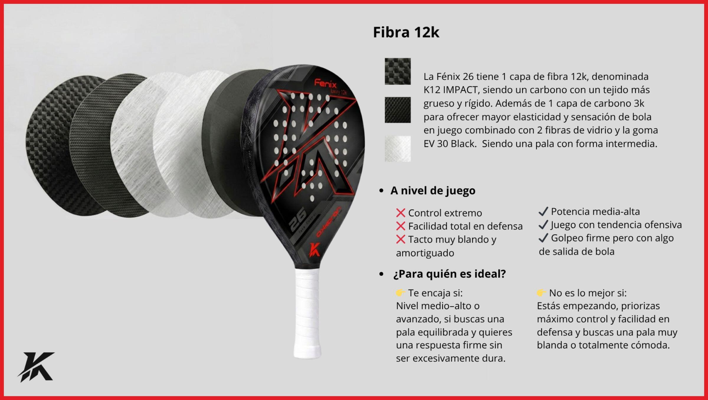 Pala Akkeron Fenix 26 Luxury (12K carbono) 4/9