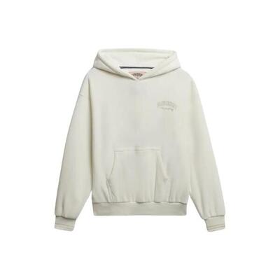 Dames hoodie van velours superdry country club relax