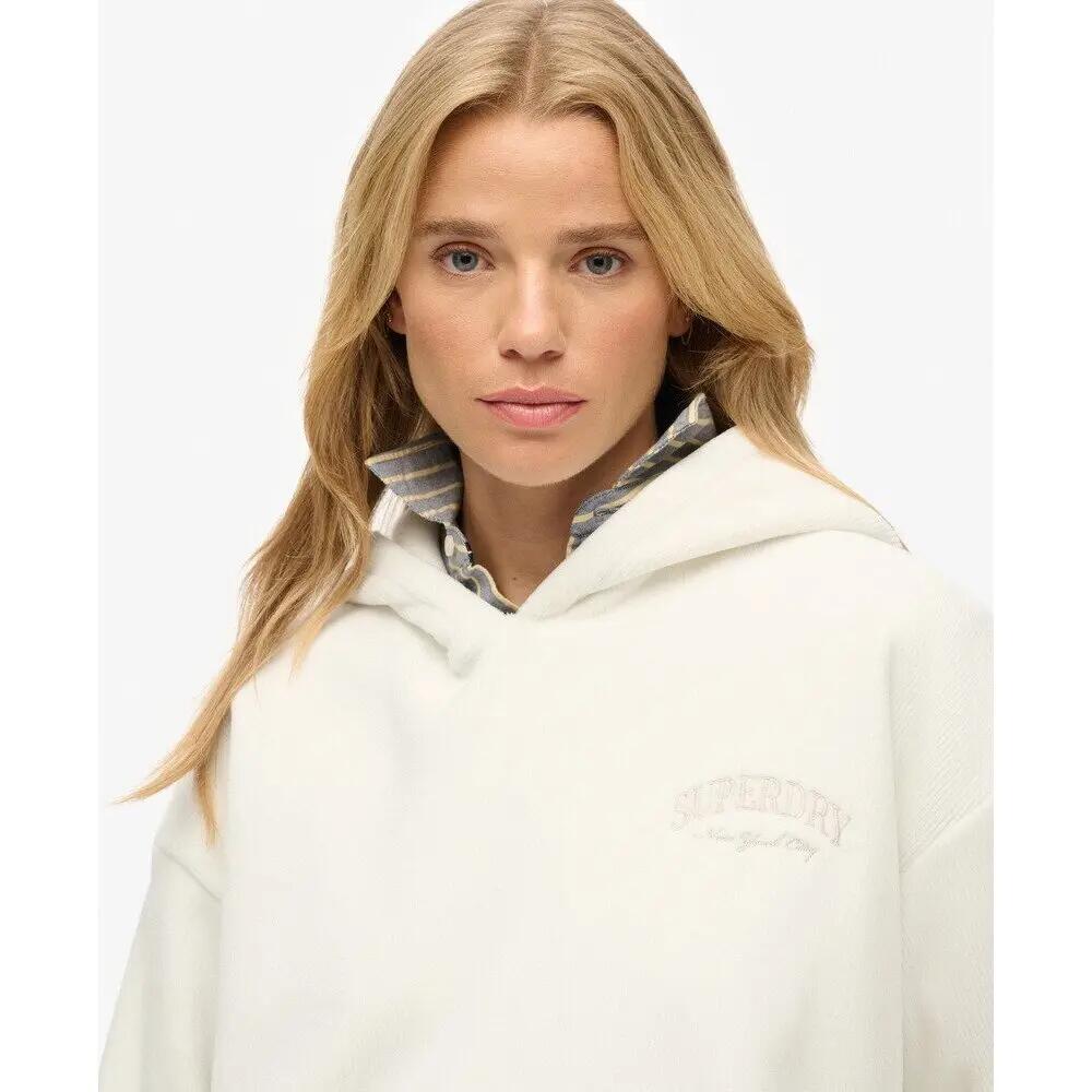 Felpa con cappuccio in velluto donna Superdry Country Club Relax 6/7