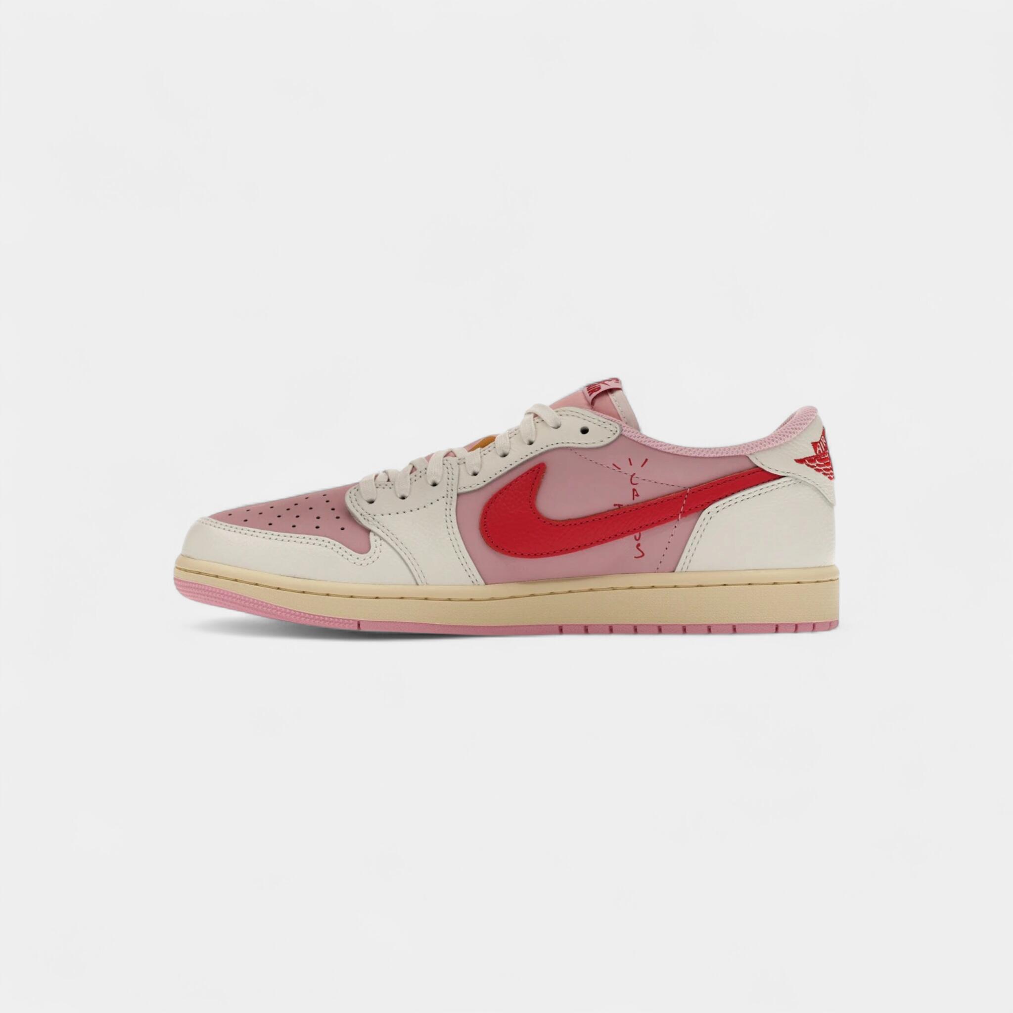 Jordan 1 Retro Low OG SP Travis Scott Sail Tropical Pink 4/4