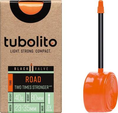Tubolito tubo-road binnenband 700 mm presta 80 mm (zwart ventiel)
