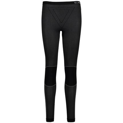 Pantalon thermique femme - sous-couche sans coutures - CMP 3Y96806 - noir/gris