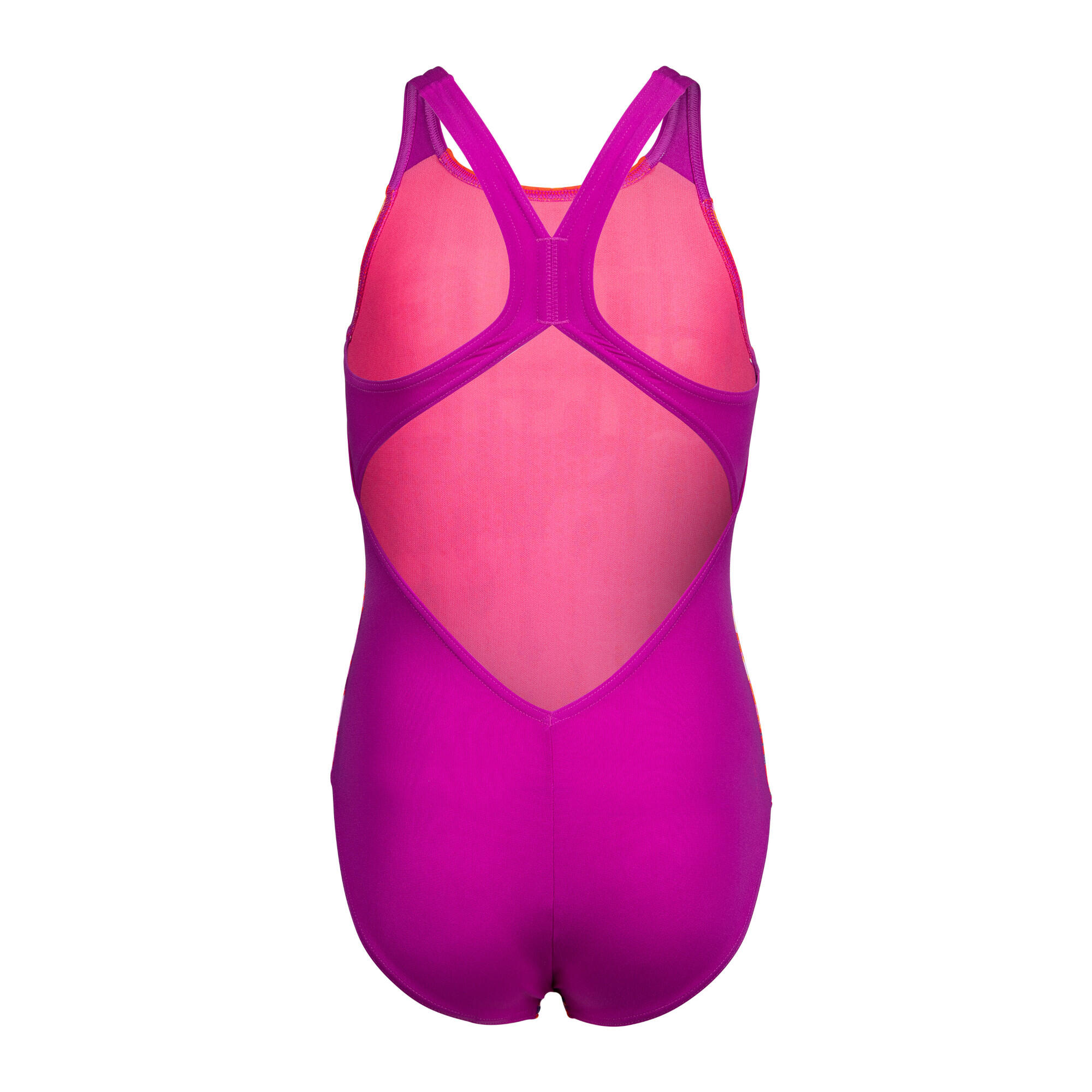 Kostium kąpielowy Arena Multi Colours V-Back Very Fuchsia 2/7